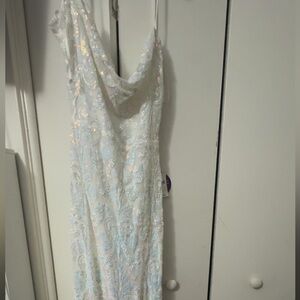 Windsor White Iridescent Sequin Dress